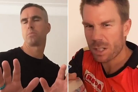 David Warner and Kevin Pietersen