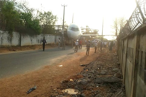 Watch: AI training aircraft comes crashing down as it is shifted by crane in Hyderabad