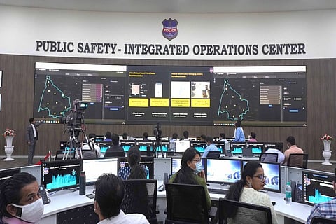 Public Safety Integrated Operations Centre at the Cyberabad Police head quarters 