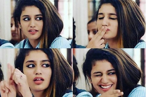 After winking, Priya Prakash Varrier 'shoots' a kiss in 'Oru Adaar Love' teaser