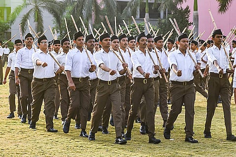 RSS volunteers after a training programme