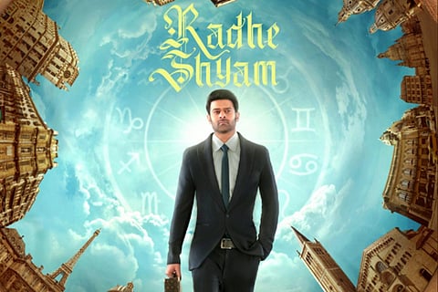 Prabhas in the poster of Radhe Shyam