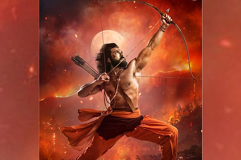 Actor Ram Charan as Alluri Sita Rama Raju