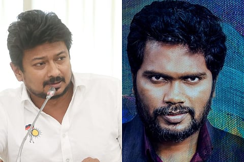 Collage of Udhaynidhi stalin and Pa Ranjith 