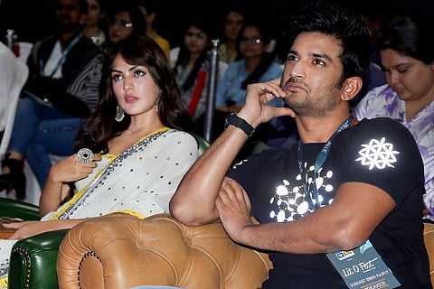 Rhea Chakraborty and Sushant Singh Rajput 