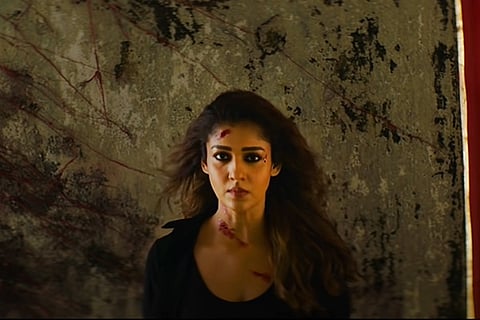 Nayanthara in the promo video from Rocky 