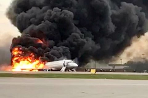 41 killed as Russian plane crash lands in Moscow