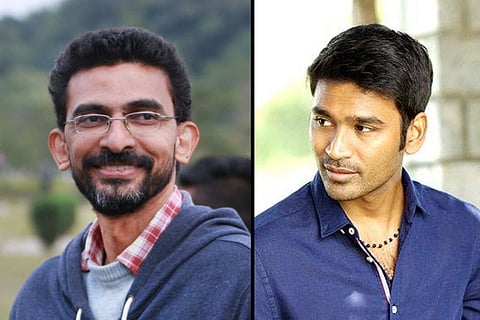 Director Sekar Kammula on the left and actor Dhanush on the right.