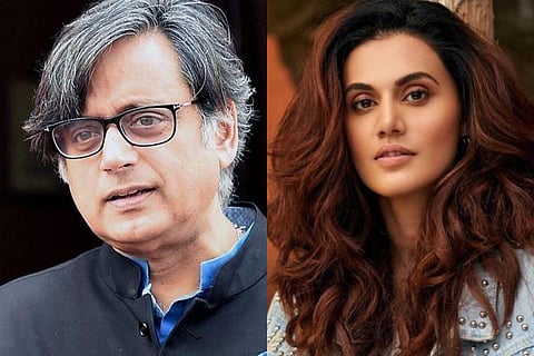 Shashi Tharoor, Taapsee Pannu 