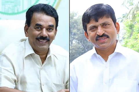 Left: Jupally Krishna Rao, right: Srinivas Reddy