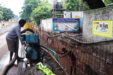 Storm water drain works in Chennai