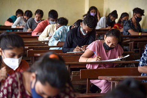 Students appearing for an exam: Telangana EAMCET 2022 notification out