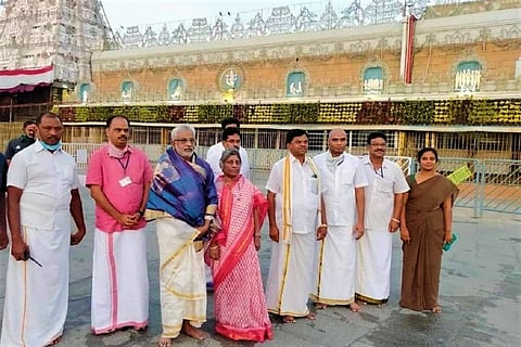 TTD Chairman YV Subba Reddy poses for a photo