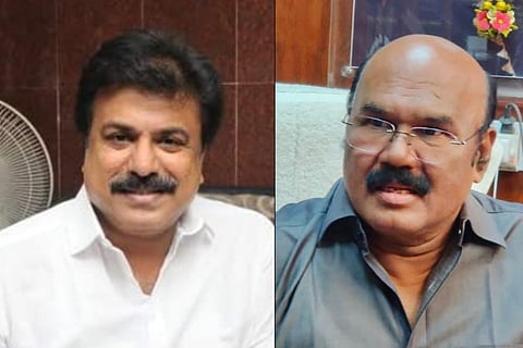 DMDK Deputy General Secretary Sudhish and TN Fisheries Minister Jayakumar