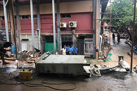 Wall of Chennai hospital collapses in rains, patients moved out due to power failure