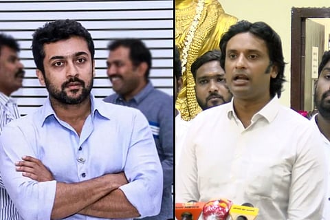 ‘Will take legal action if you continue to oppose NEET’: BJP TN youth wing to actor Suriya