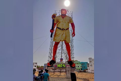 Despite HC order, 'world's largest cut-out' at 215 ft erected for Suriya ahead of 'NGK'