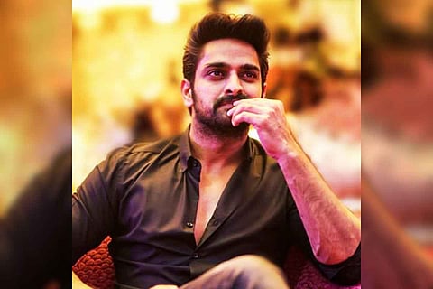 Telugu actor Naga Shaurya wearing a black shirt