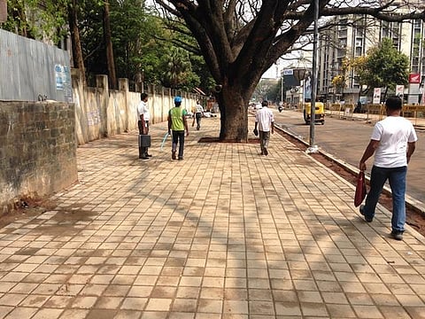 Have you heard of a footpath that is wider than the road? Welcome to Bengaluru