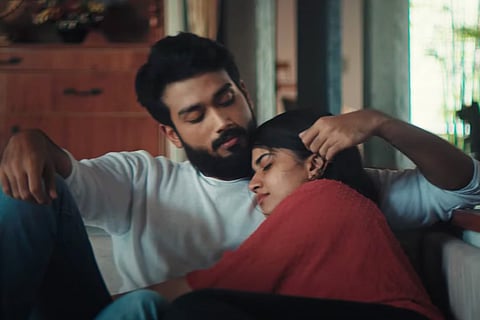 Kalidas Jayaram and Megha Akash in Thappu Pannitten music video