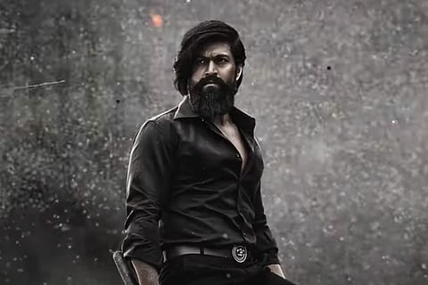 Yash in a screengrab from Toofan, KGF2