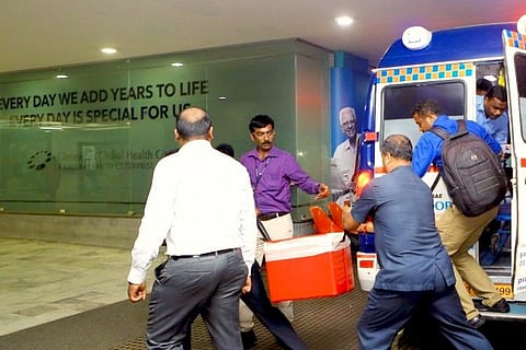 Organs transported for transplantation