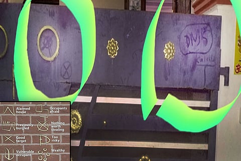 Tirunelveli residents find strange symbols on gates, cops suspect work of thieves