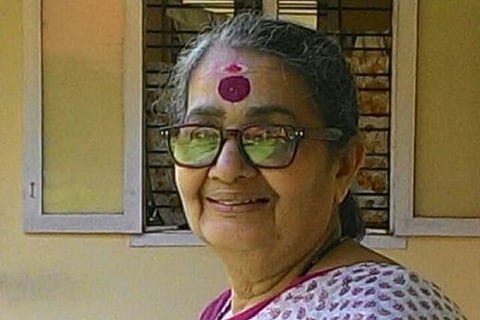 Vimala Menon smiles