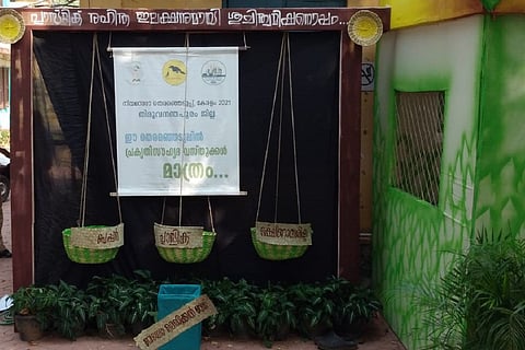 Waste segregation at green booths