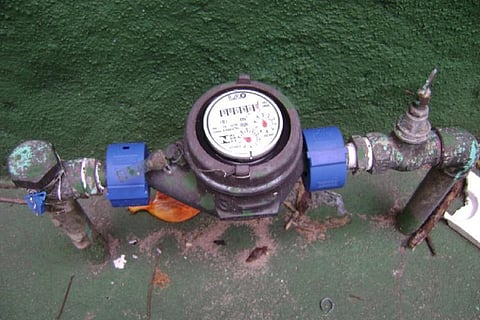 Water meter in a Bengaluru residence