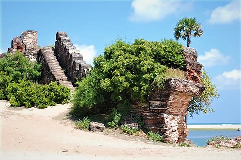 Once a busy spice trading centre, the ruins of Alamparai Fort still resound with history