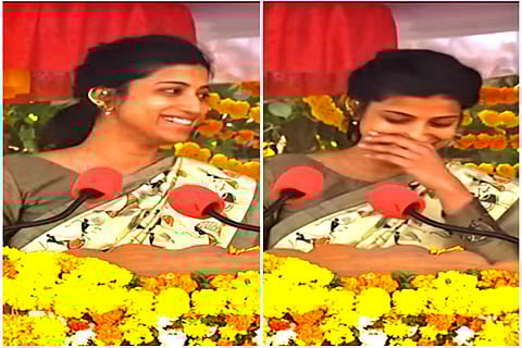 Warangal Collector Amrapali slammed for laughing during Republic Day speech