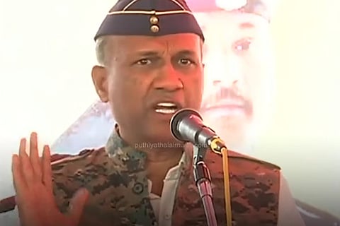 Col Pandian who was booked for making controversial statements