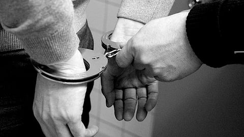Man in handcuffs