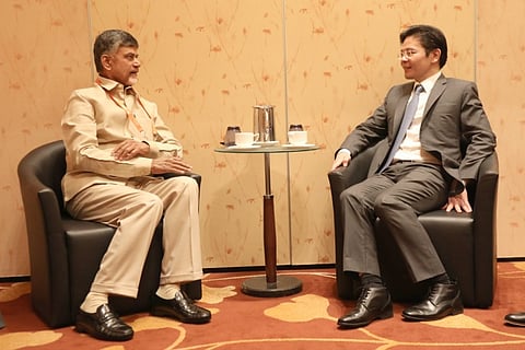 In Singapore, AP CM Chandrababu Naidu hardsells Amaravati to attract investments