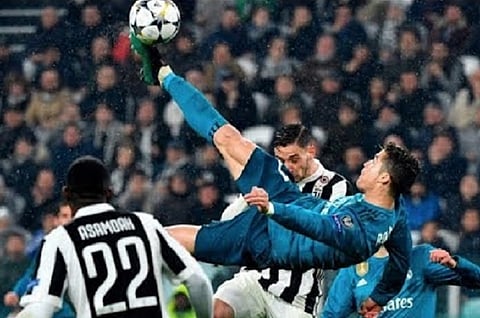 The Playstation goal – When Ronaldo’s foot meets the ball mid-air