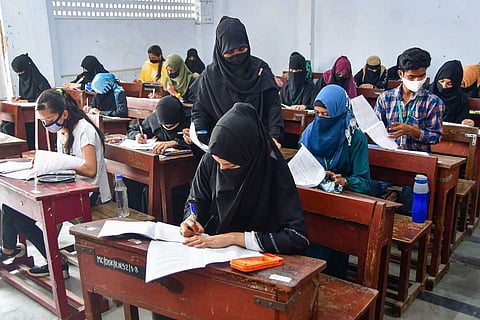 Representative image of students writing an exam 