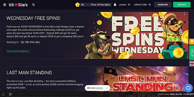 Bitstarz free spins