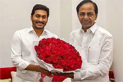Chief Ministers Jagan and KCR 