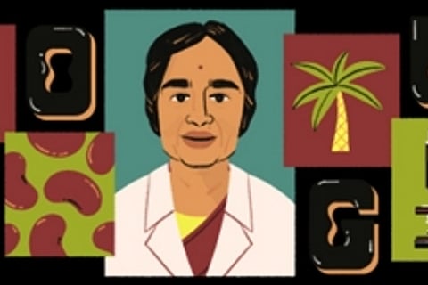 Google doodle of Dr Kamala Sohonie
