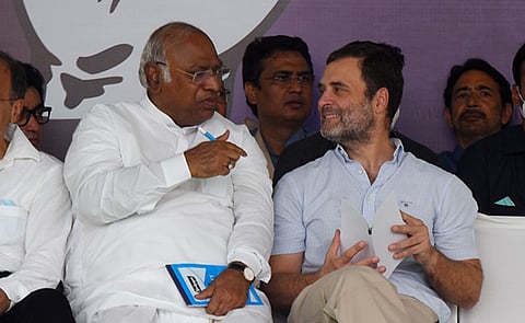 Rahul Gandhi and AICC Chief Mallikarjun Kharge