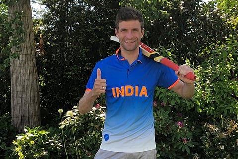 German football star Thomas Muller dons Indian team jersey, backs Kohli in World Cup