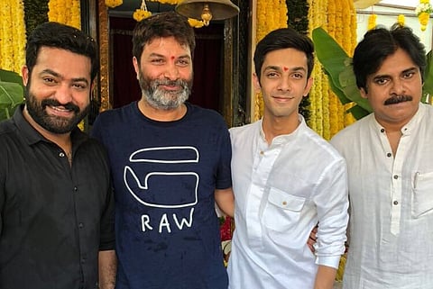 Pawan Kalyan attends launch of Jr NTR’s next film