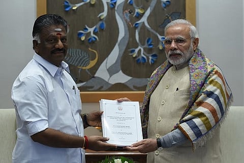 OPS meets PM on Jallikattu: Modi says issue 'sub-judice', no word on ordinance