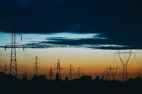Electricity distribution lines 