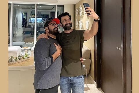 Prithviraj with Mohanlal