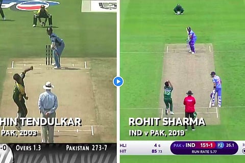 ‘We both are from Aamchi Mumbai’: Sachin says after ICC compares Rohit’s six to his