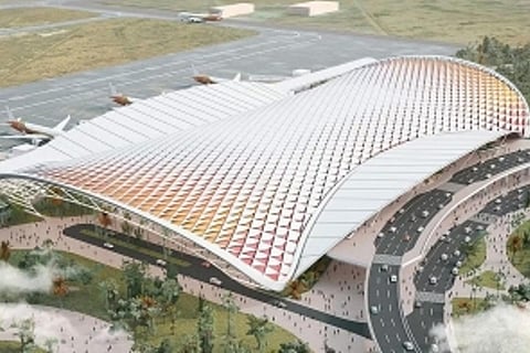 The upcoming terminal of the Trichy airport