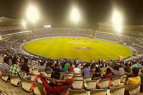 Rajiv Gandhi International Cricket Stadium in Uppal