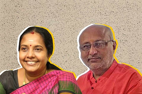 Vanathi Srinivasan and CP Radhakrishnan